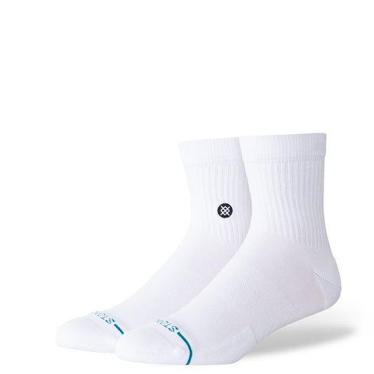 Stance Icon Quarter Sock White