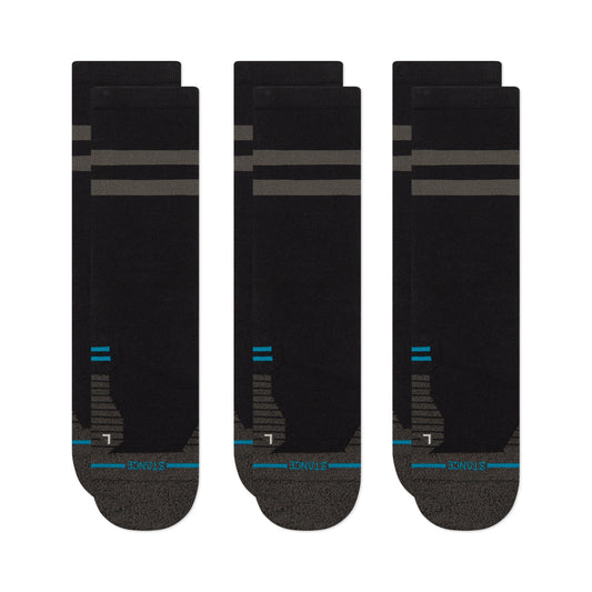 Stance Franchise Crew Sock 3 Pack Black