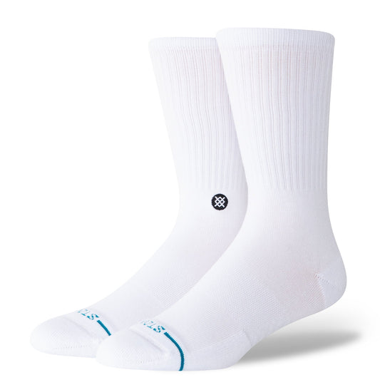 Stance Icon Crew Sock White & Black