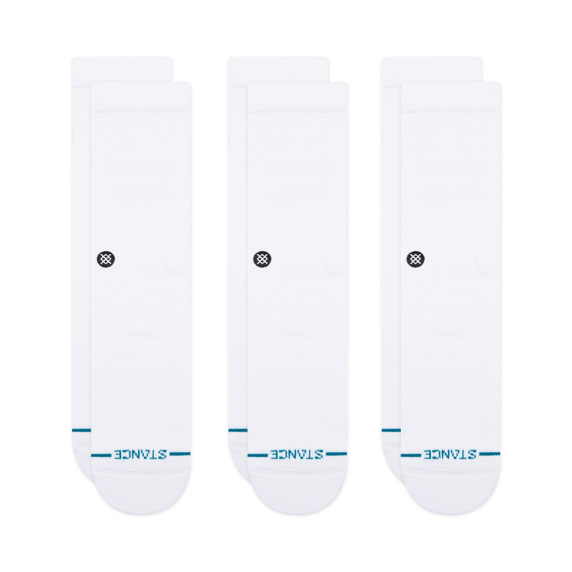 Stance Icon Crew Sock 3 Pack White