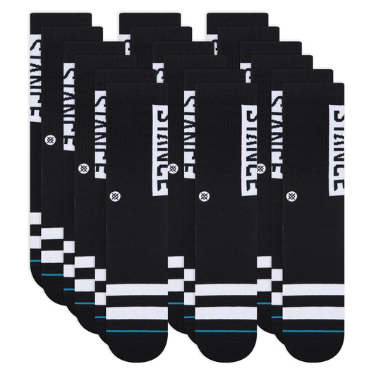 Stance OG Crew Sock 9 Pack Black