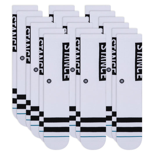 Stance OG Crew Sock 9 Pack White