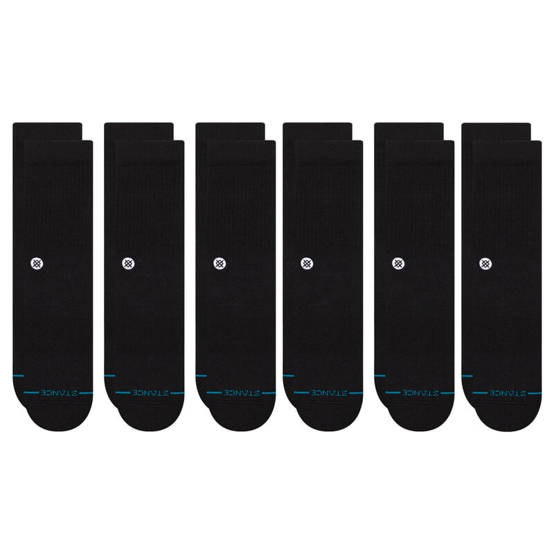 Stance ICON CREW SOCK 6 PACK Black