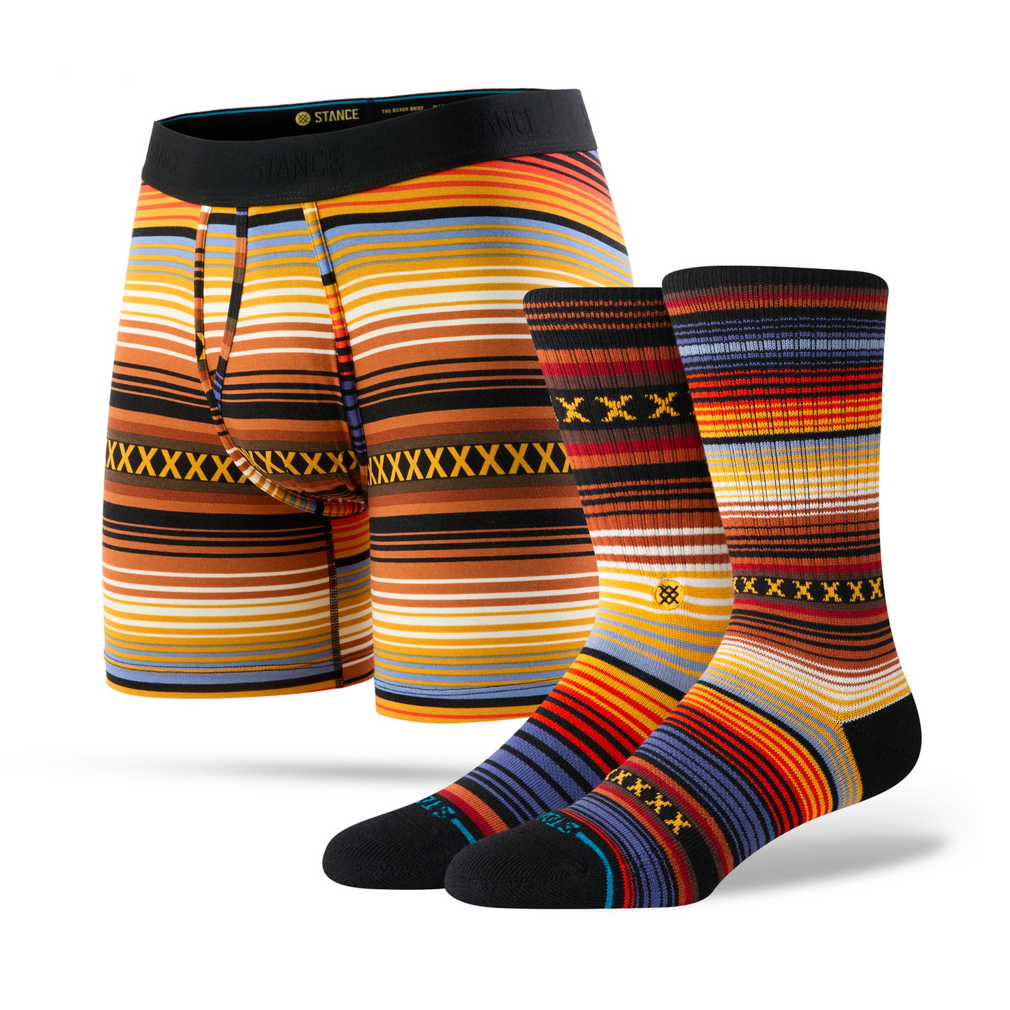 Stance Curren Boxer Brief & Crew Sock 2 Pack Multi