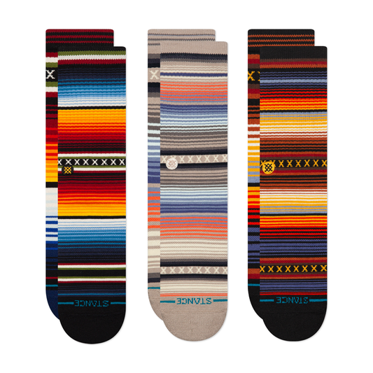 Stance Lifestyle Curren Crew Sock 3 Pack Multi