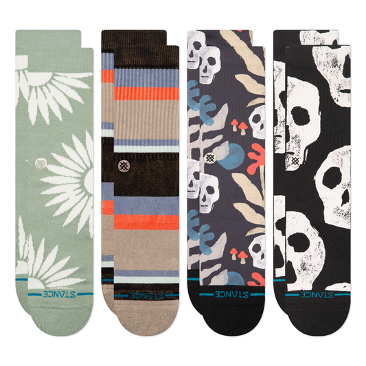 Stance Lifestyle Crew Sock 4 Pack Black